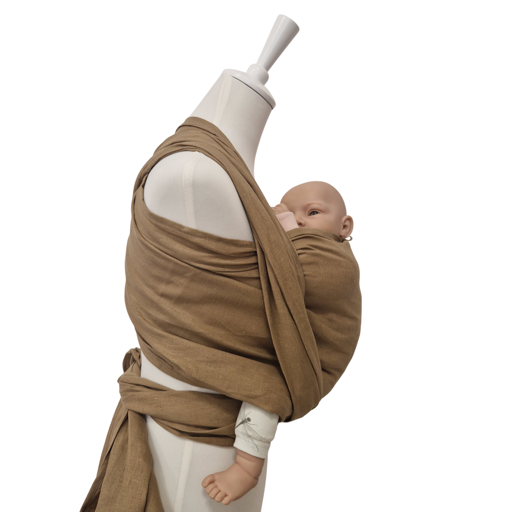 Strohgold – Bæresjal i lin, 520 cm